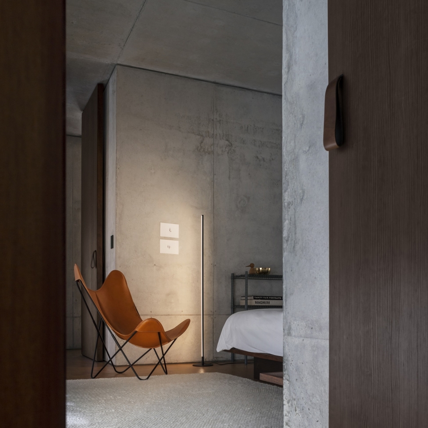 Ideal Lux - Димируема LED подова лампа YOKO LED/16W/230V CRI 90 черна