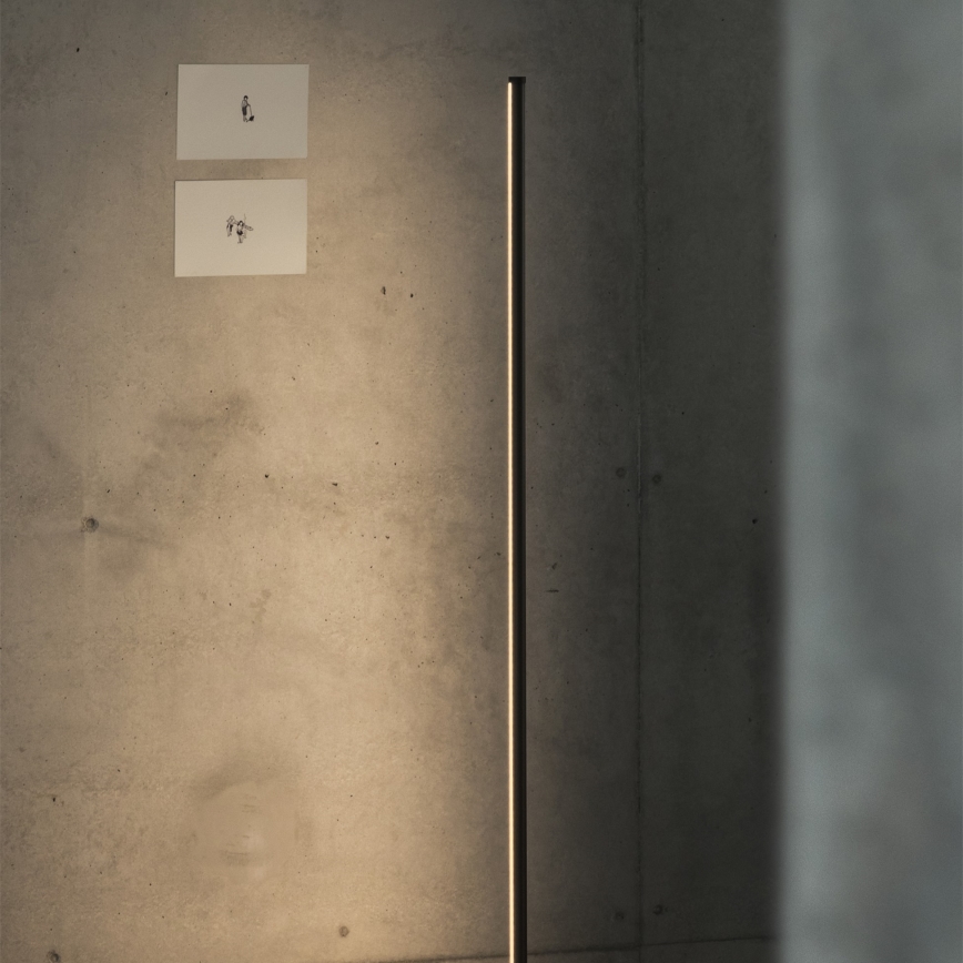 Ideal Lux - Димируема LED подова лампа YOKO LED/16W/230V CRI 90 черна