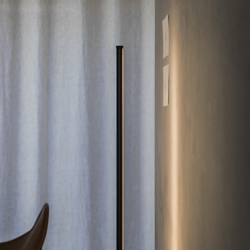 Ideal Lux - Димируема LED подова лампа YOKO LED/16W/230V CRI 90 черна