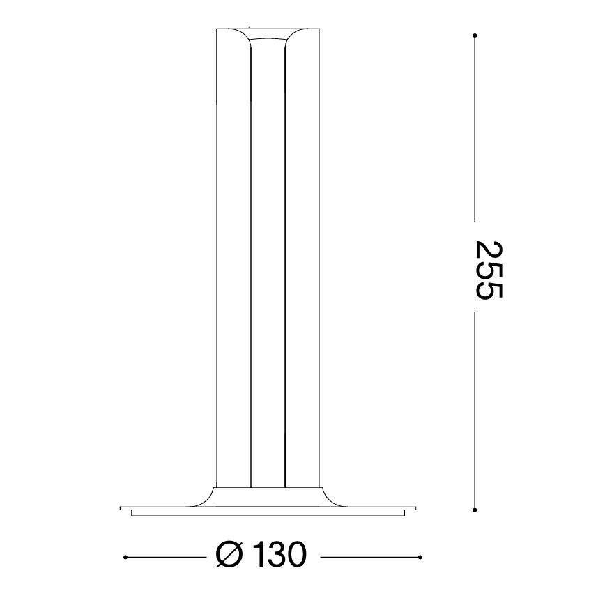 Ideal Lux - Димируема настолна LED лампа DORICA LED/8W/230V CRI 90 бяла