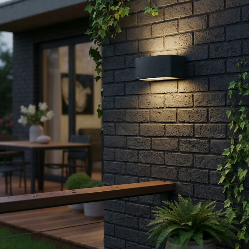 Ideal Lux - Екстериорен аплик ANDROMEDA 1xE27/60W/230V IP55 черен