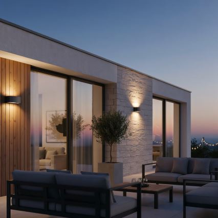 Ideal Lux - Екстериорен аплик ANDROMEDA 1xE27/60W/230V IP55 черен