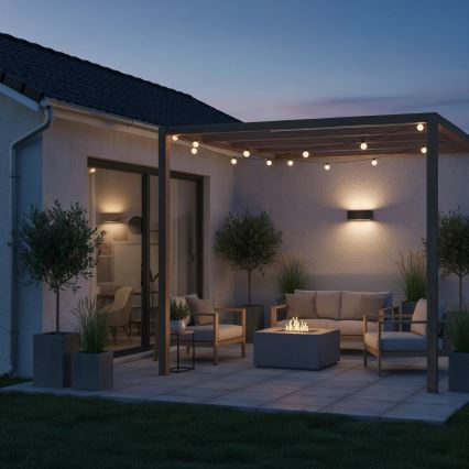 Ideal Lux - Екстериорен аплик ANDROMEDA 1xE27/60W/230V IP55 черен