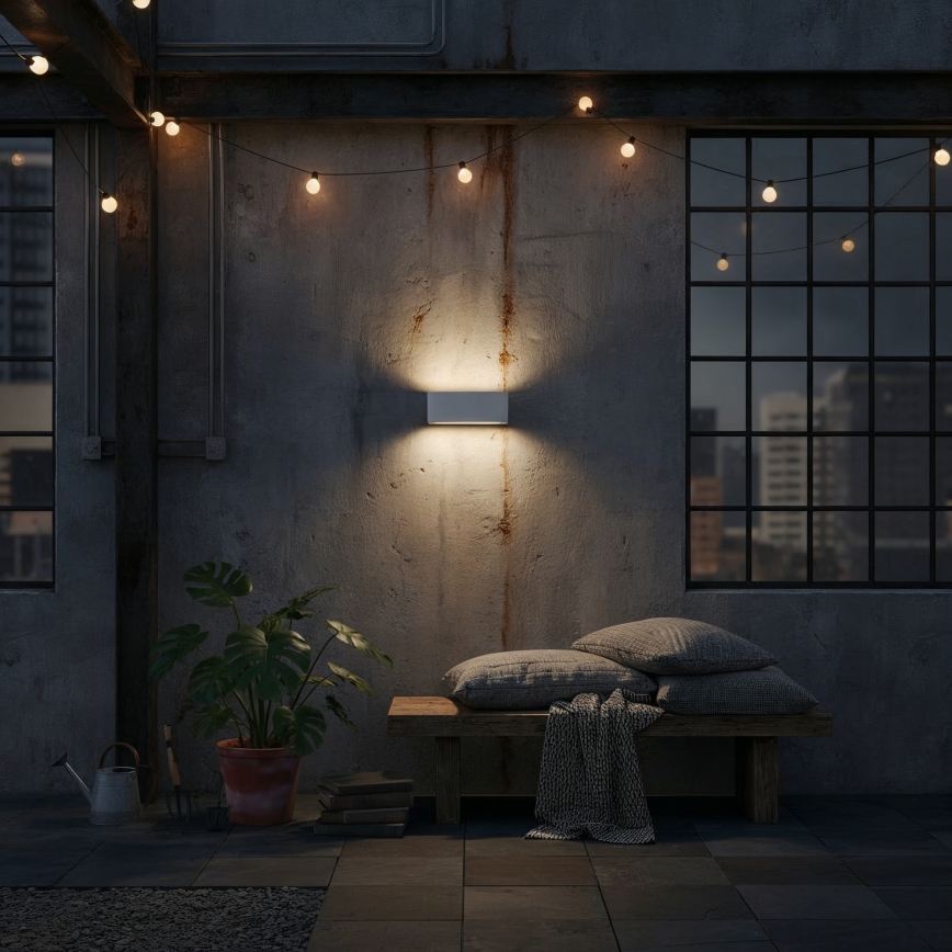 Ideal Lux - Екстериорен аплик ANDROMEDA 1xE27/60W/230V IP55 сив