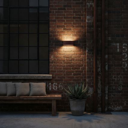 Ideal Lux - Екстериорен аплик ANDROMEDA 1xE27/60W/230V IP55 кафяв