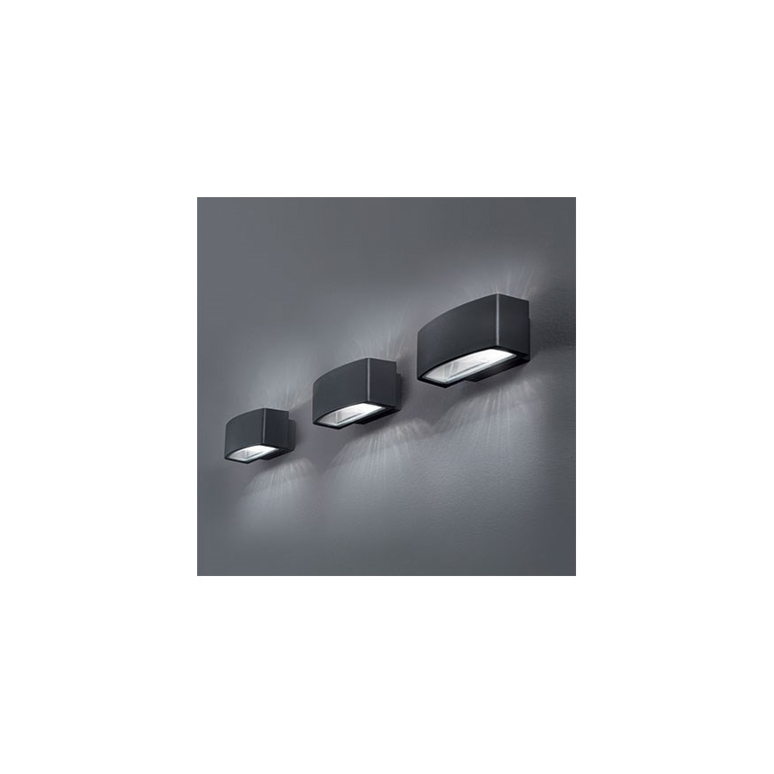 Ideal Lux - Екстериорен аплик ANDROMEDA 2xE27/60W/230V IP55 антрацит
