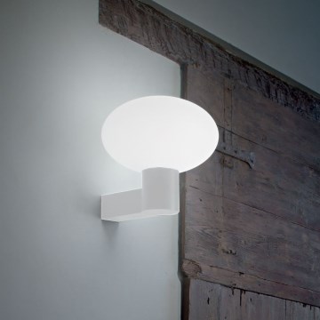 Ideal Lux - Екстериорен аплик CLIO 1xE27/42W/230V IP44 бял
