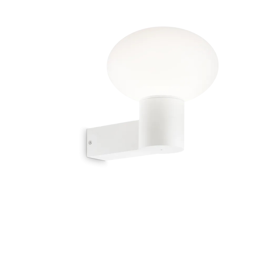 Ideal Lux - Екстериорен аплик CLIO 1xE27/42W/230V IP44 бял