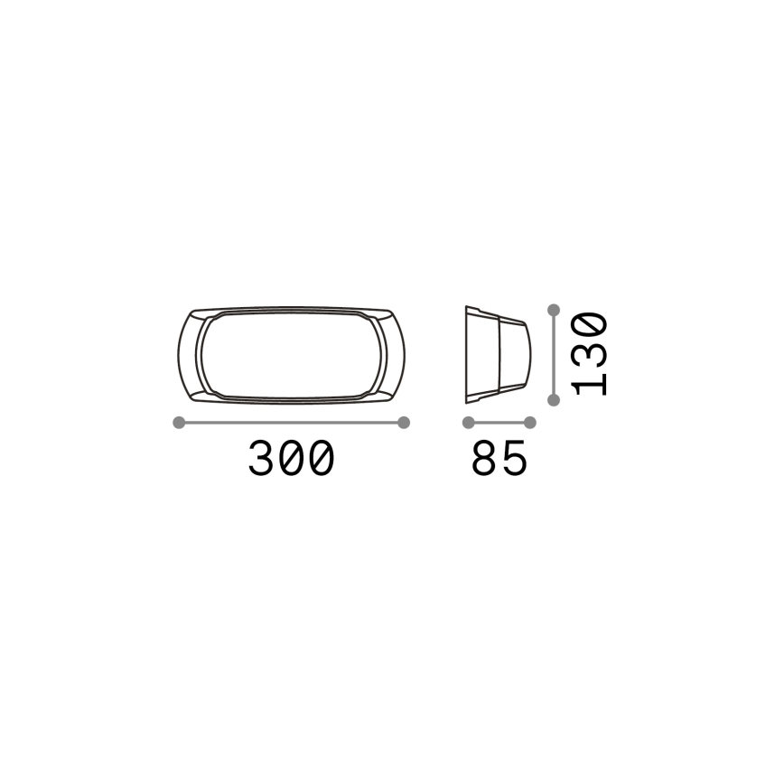 Ideal Lux - Екстериорен аплик FELIX 1xE27/23W/230V IP66 бял