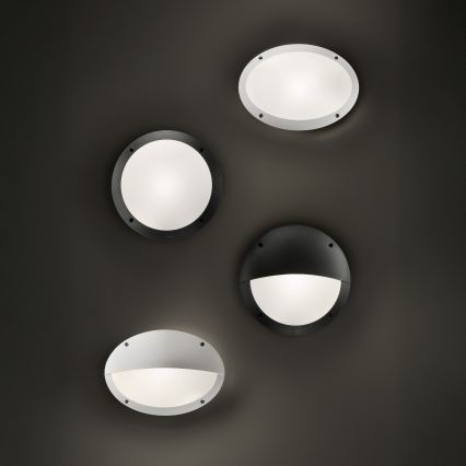 Ideal Lux - Екстериорен аплик LUCIA 1xE27/23W/230V IP66 черен