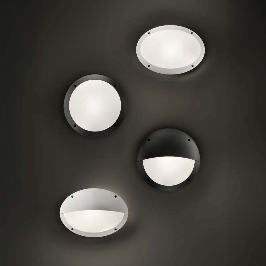 Ideal Lux - Екстериорен аплик LUCIA 1xE27/23W/230V IP66 черен