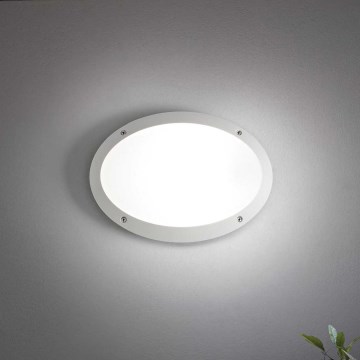 Ideal Lux - Екстериорен аплик MADDI 1xE27/23W/230V IP66 бял