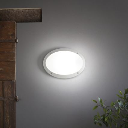 Ideal Lux - Екстериорен аплик MADDI 1xE27/23W/230V IP66 бял