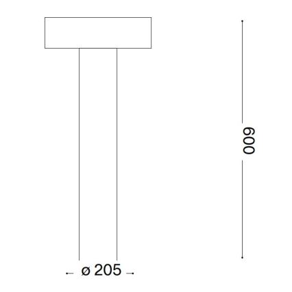 Ideal Lux - Екстериорна лампа 4xG9/15W/230V 60 см IP44 антрацит
