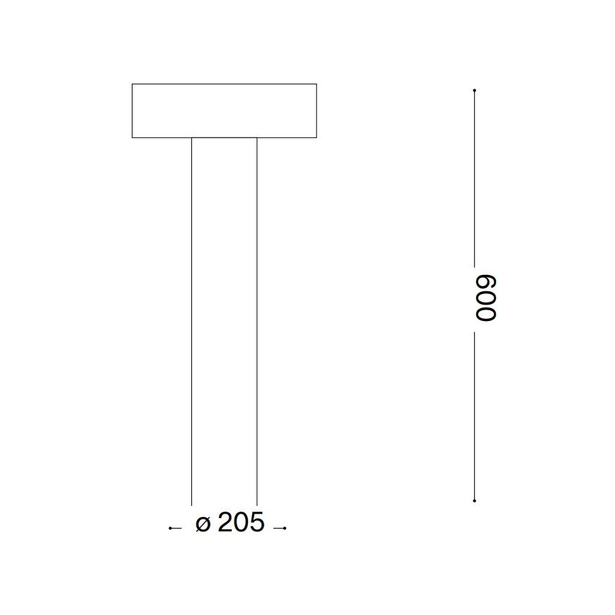 Ideal Lux - Екстериорна лампа 4xG9/15W/230V 60 см IP44 антрацит