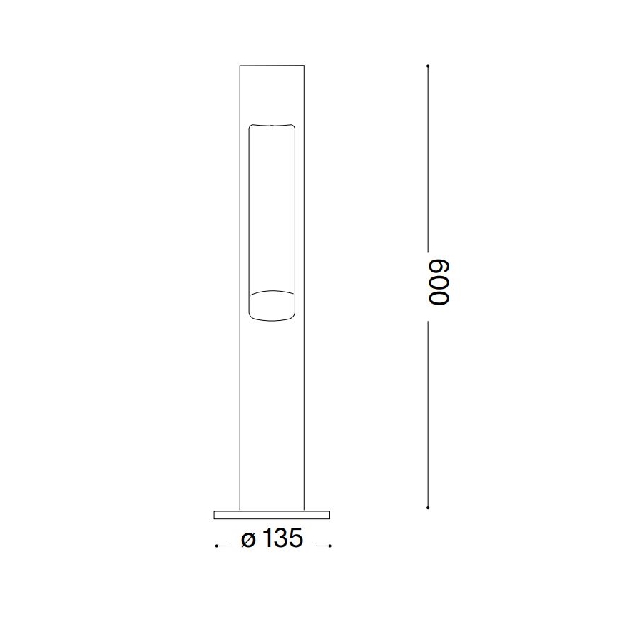 Ideal Lux - Екстериорна лампа ACQUA 1xG9/15W/230V 60 см IP44 кафяв