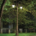 Ideal Lux - Екстериорна лампа CIMA 2xE27/52W/230V 216 см IP43 патина