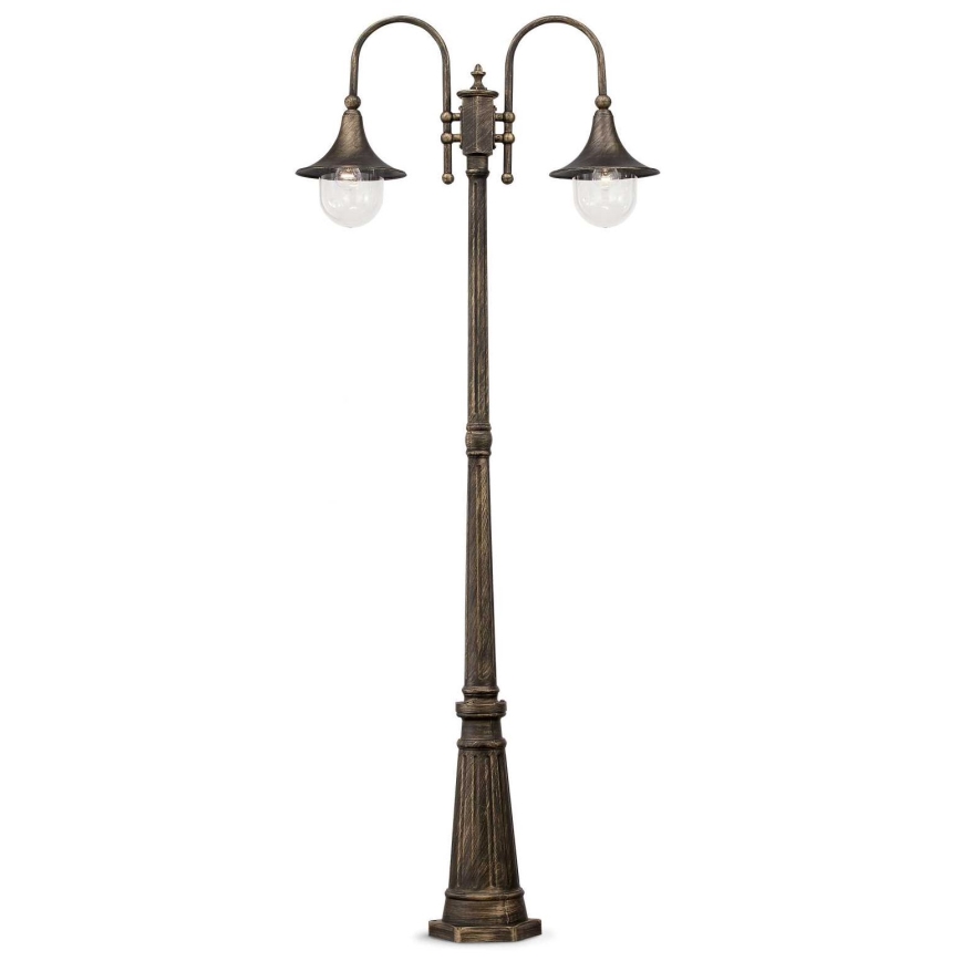 Ideal Lux - Екстериорна лампа CIMA 2xE27/52W/230V 216 см IP43 патина