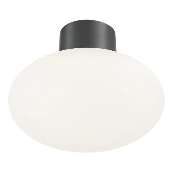 Ideal Lux - Екстериорна лампа за таван CLIO 1xE27/42W/230V IP44 антрацит