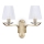 Ideal Lux - Kристален стена лампа PEGASO 2xE14/28W/230V златист