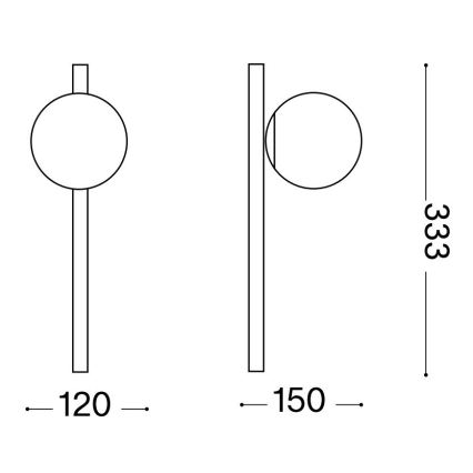 Ideal Lux - LED аплик BINOMIO 1xG9/3W/230V бял