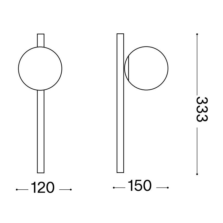Ideal Lux - LED аплик BINOMIO 1xG9/3W/230V бял