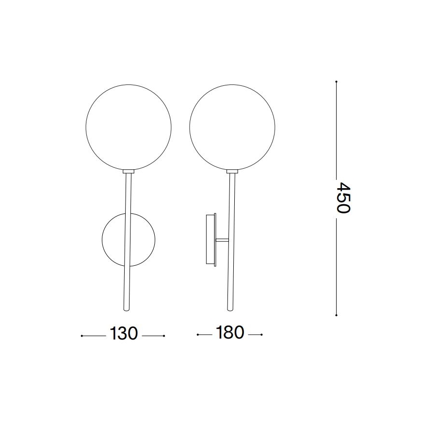 Ideal Lux - LED Аплик EQUINOXE 1xG4/2W/230V лъскав хром/прозрачен
