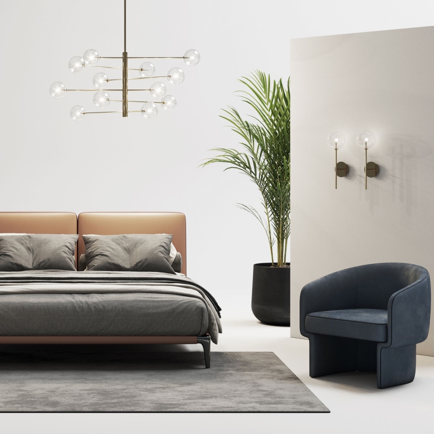 Ideal Lux - LED Аплик EQUINOXE 1xG4/2W/230V месинг/прозрачен