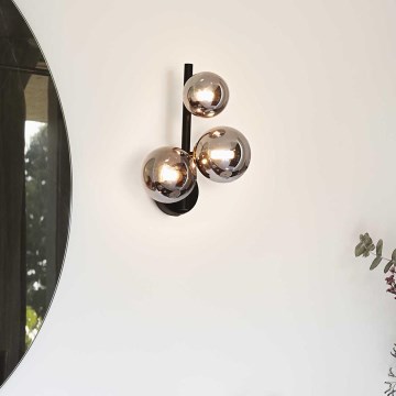 Ideal Lux - LED аплик PERLAGE 3xG9/3W/230V черен/опушен