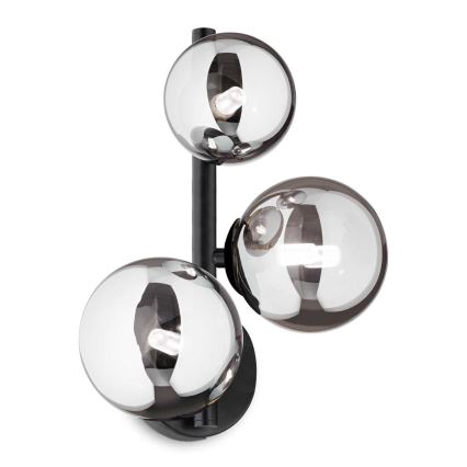 Ideal Lux - LED аплик PERLAGE 3xG9/3W/230V черен/опушен