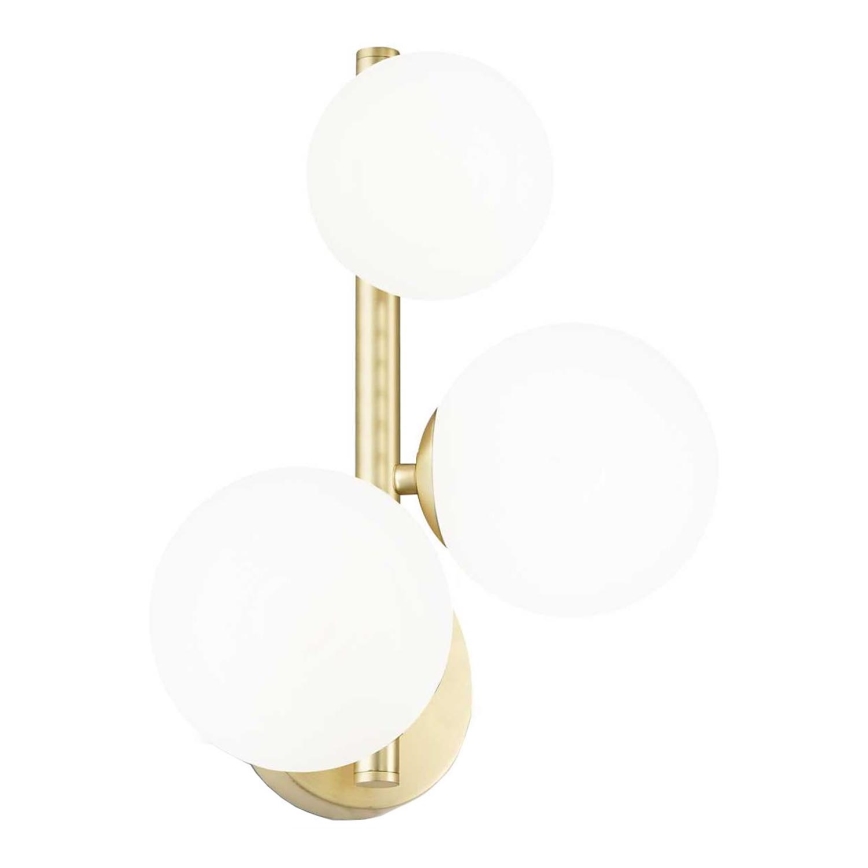 Ideal Lux - LED аплик PERLAGE 3xG9/3W/230V златист/бял