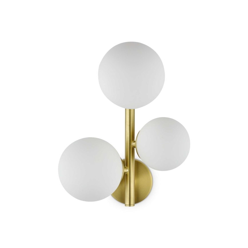 Ideal Lux - LED аплик PERLAGE 3xG9/3W/230V златист/бял