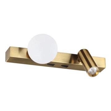 Ideal Lux - LED аплик PING PONG 2xLED/3W/230V CRI 90 месинг