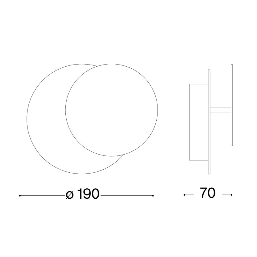 Ideal Lux - LED аплик TICK LED/7,5W/230V златист