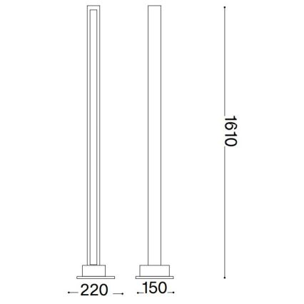 Ideal Lux - LED Димируем лампион CRAFT LED/26W/230V CRI 90 бук