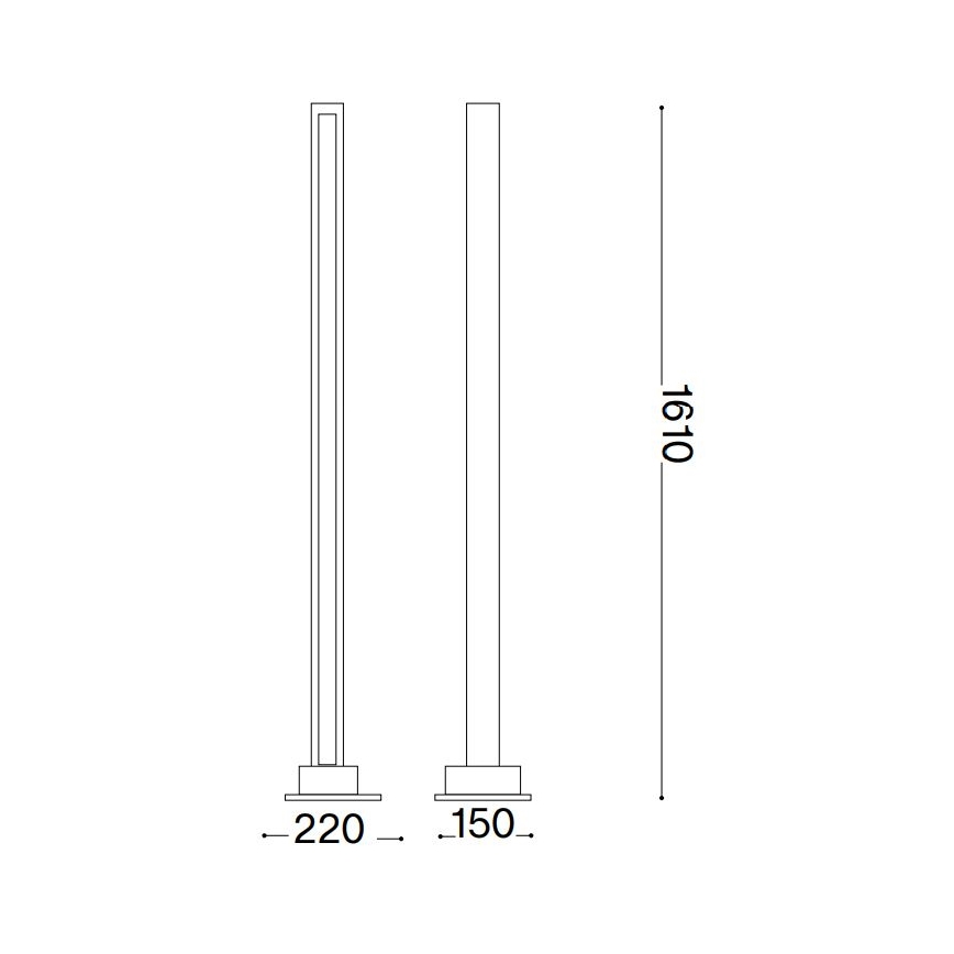 Ideal Lux - LED Димируем лампион CRAFT LED/26W/230V CRI 90 бук
