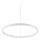 Ideal Lux - LED Димируем пендел ORACLE SLIM LED/29W/230V 3000K Ø 50 см бял