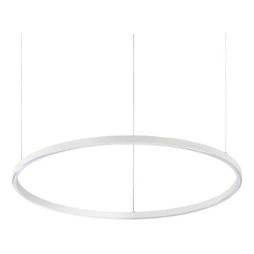 Ideal Lux - LED Димируем пендел ORACLE SLIM LED/39W/230V 3000K Ø 70 см бял