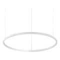 Ideal Lux - LED Димируем пендел ORACLE SLIM LED/40W/230V 4000K Ø 70 см CRI 90 бял