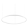 Ideal Lux - LED Димируем пендел ORACLE SLIM LED/42W/230V 4000K Ø 90 см CRI 90 бял