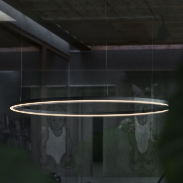 Ideal Lux - LED Димируем пендел ORACLE SLIM LED/43W/230V 3000K Ø 90 см черен