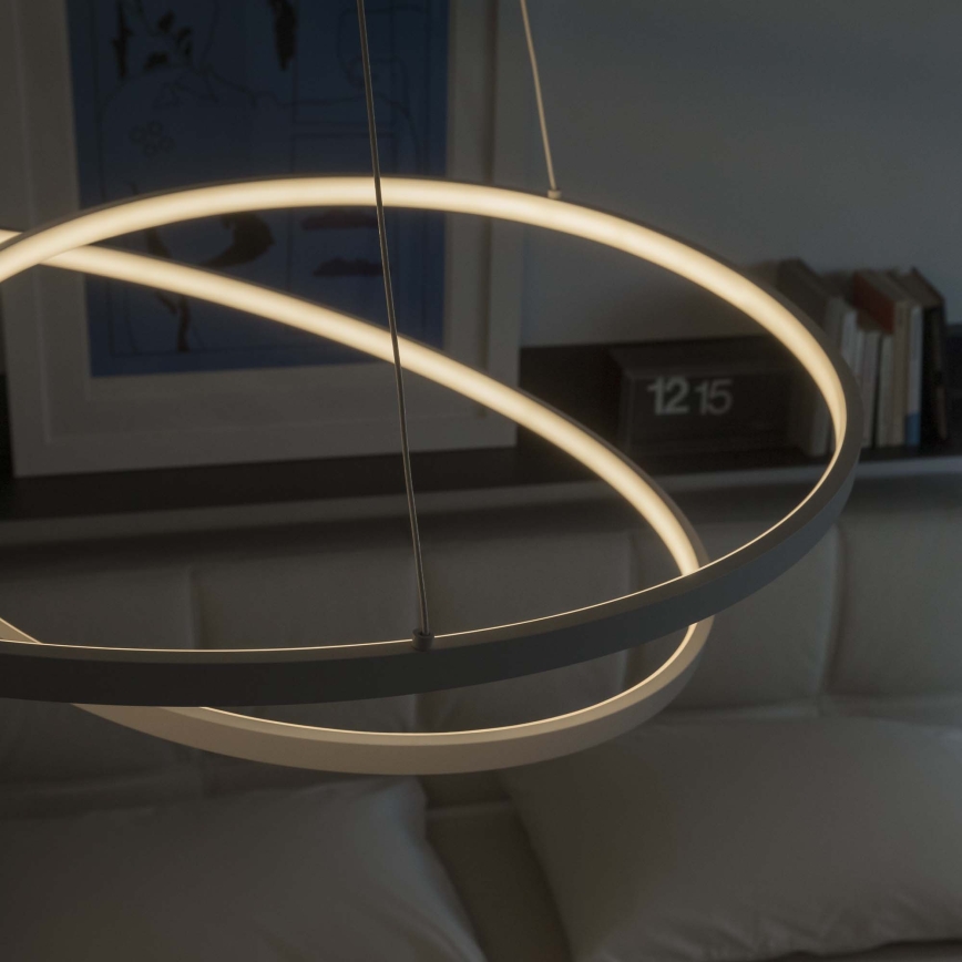 Ideal Lux - LED димируем полилей на кабел OZ LED/48W/230V Ø 60 см CRI 90 бял