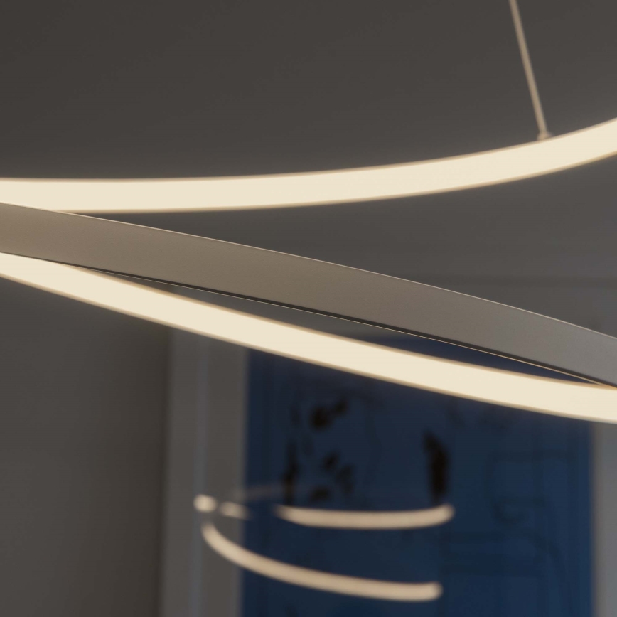 Ideal Lux - LED димируем полилей на кабел OZ LED/48W/230V Ø 60 см CRI 90 бял