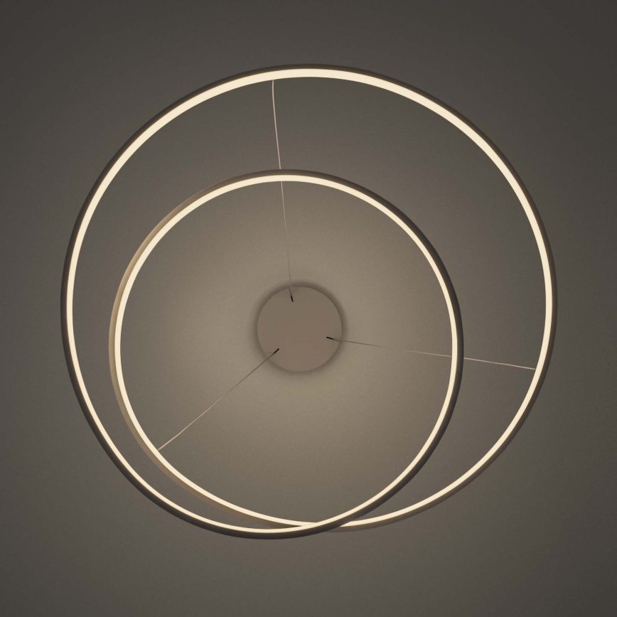 Ideal Lux - LED димируем полилей на кабел OZ LED/55W/230V Ø 80 см CRI 90 бял