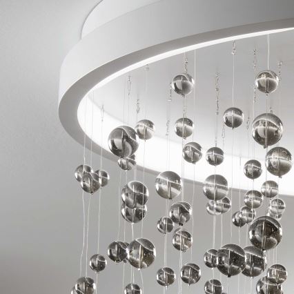 Ideal Lux - LED Димируем полилей за повърхностен монтаж ARMONY LED/56W/230V CRI 90 Ø 60 см бял