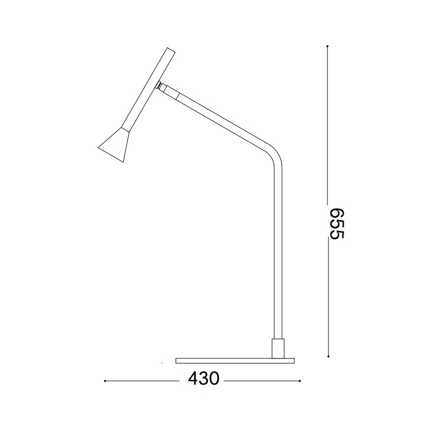 Ideal Lux - LED Димируема сензорна настолна лампа DIESIS LED/6,5W/230V CRI 90 черен