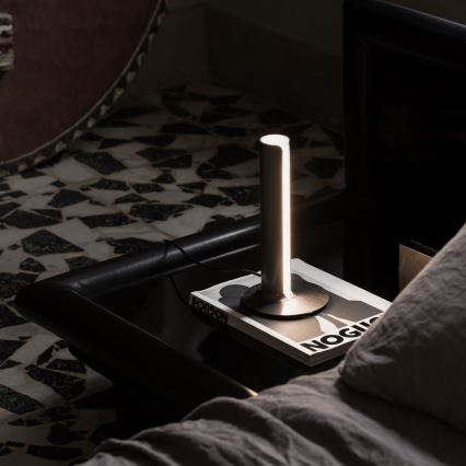 Ideal Lux - LED димируема настолна лампа DORICA LED/8W/230V CRI 90 черна