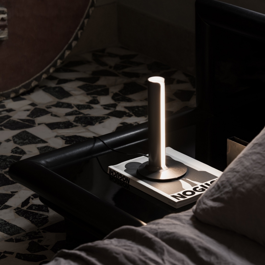 Ideal Lux - LED димируема настолна лампа DORICA LED/8W/230V CRI 90 черна