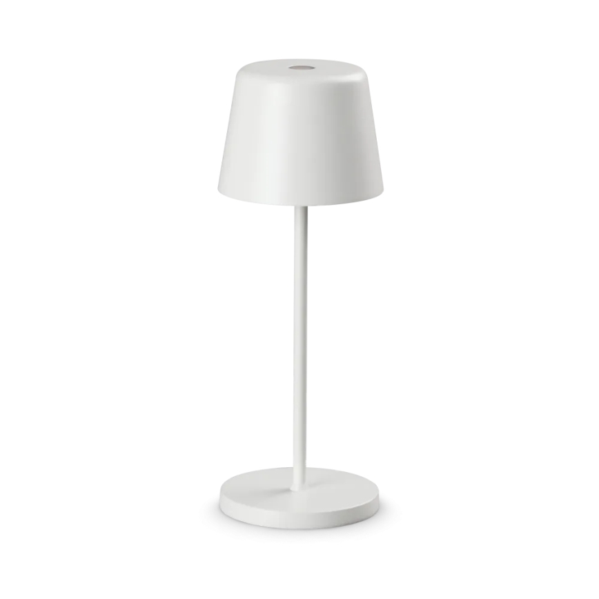 Ideal Lux - LED Димируема сензорна екстериорна настолна лампа CUTE LED/2,5W/3,7V USB 2200-2700K IP65 бял