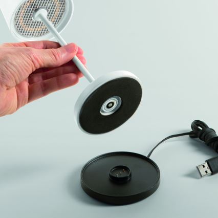 Ideal Lux - LED Димируема сензорна екстериорна настолна лампа CUTE LED/2,5W/3,7V USB 2200-2700K IP65 бял